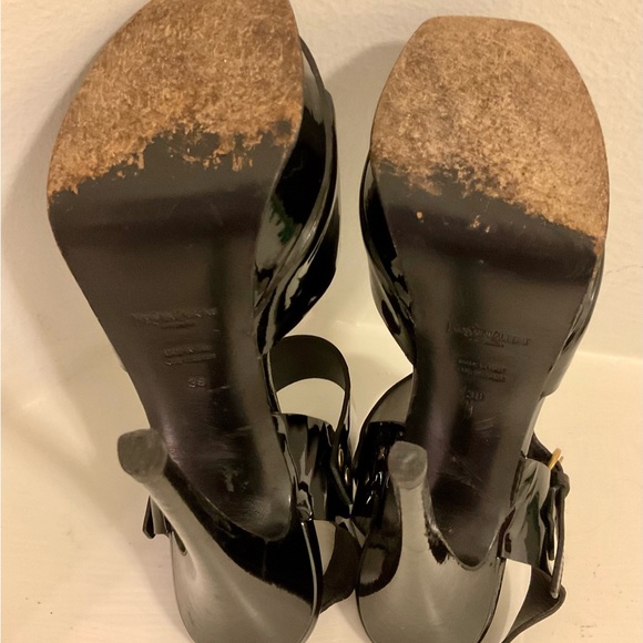 Yves Saint Laurent women's heeled sandals size 38. Made in Italy. - Picture 9 of 11